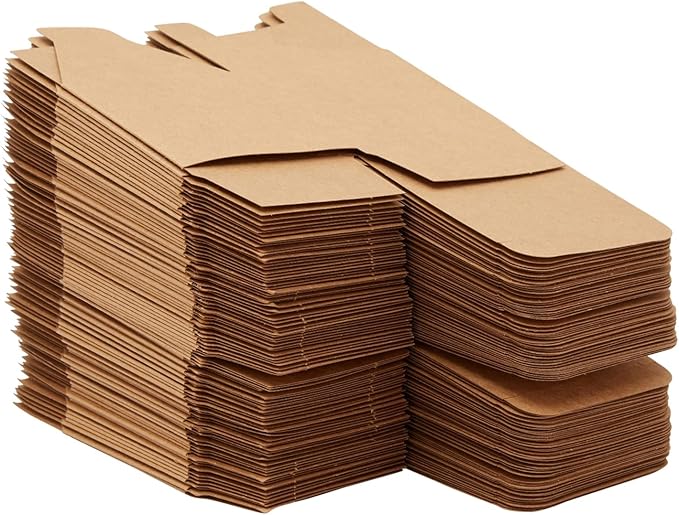 Juvale Bridesmaid Proposal Box - 100 Pack, Brown, 3 x 3 x 3 Inches - Mini Gift Boxes with Lids for Cookie & Candy
