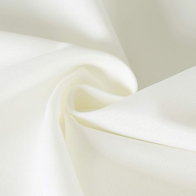 Cupuamon Square Tablecloth 90x90 inch Washable Polyester Fabric Table Cloth for Wedding Party Dining Banquet Decoration（90x90,Ivory）
