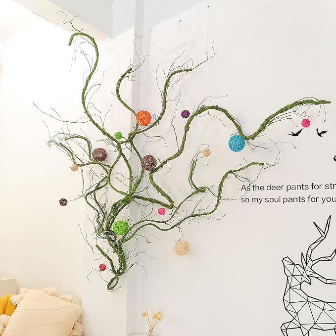 Artificial Tree Vine Garland 118 Inch Green Poseable Ivy Branches