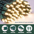 Indoor String Lights, 300 Warm White LEDs, 64.8ft, Waterproof