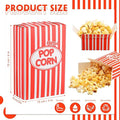 Paper Popcorn Boxes 1 Oz Close Top Oil Proof Disposable, 300 Pcs