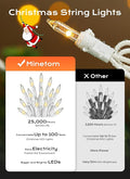 LED Christmas String Lights – Clear