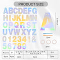 A-Z Glitter Laser DIY Letter Banner Kit Make Your Own, 116 PCS – Silver
