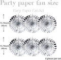Birthday Decorations – Silver, DIY Silver Paper Fans Hanging