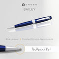 Bailey Refillable Ballpoint Pen Presented in a Premium Gift Box