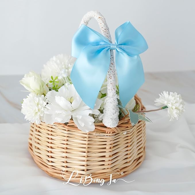 Gift Wrap Bows, 24 Pack 5-Inch Satin Ribbon Bows with Twist Ties