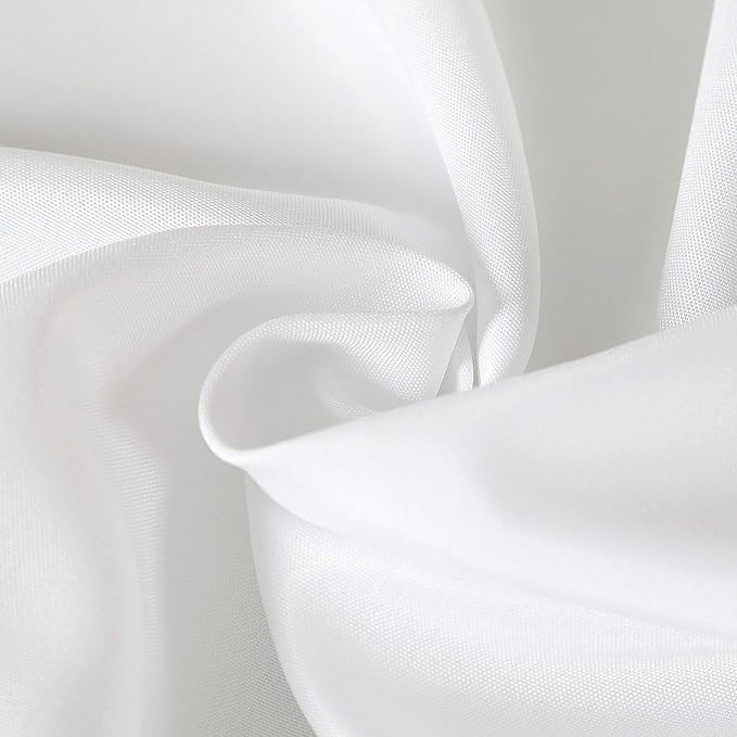 Cupuamon Square Tablecloth 90x90 inch Washable Polyester Fabric Table Cloth for Wedding Party Dining Banquet Decoration（90x90,White）