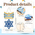 12"x20" Happy Hanukkah Shalom Front Door Sign( )