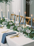 Artificial Silver White Roses, 50 Pcs Foam Flowers with Bendable Stems