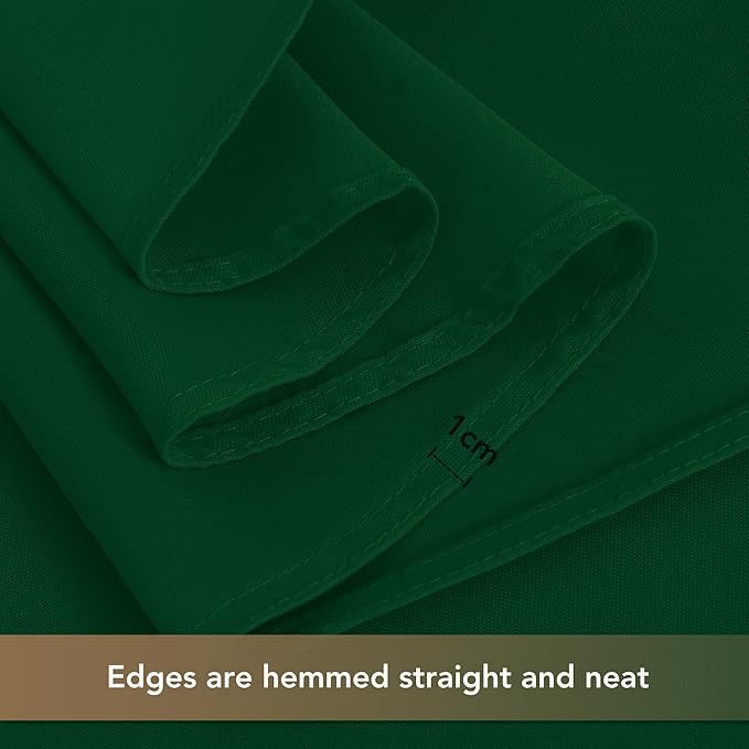 sancua Square Tablecloths 54x54 Inch Hunter Green - Fabric Table Cloth for Square or Round Tables, Washable Polyester Table Cover for Christmas Dinner, Holiday Party, Decorative Display Tables