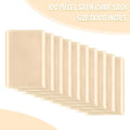 Chair Sashes, 100 Pack Champagne Satin Ties for Wedding Decor