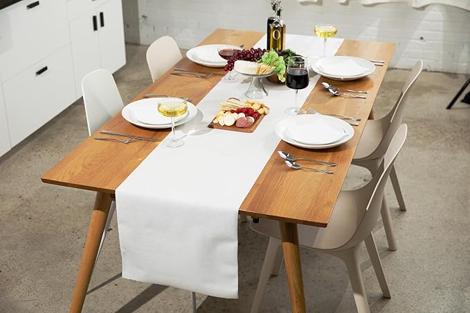 American Homestead Paper Table Runner Roll - 78 ft. Disposable Linen-Like Table Cover Roll - 20 Perforated Table Runners (16" x 48") for Parties, Weddings, and Events - Yellow