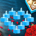 Tea Lights, 100PACK Blue Flameless LED Tea Lights Candles