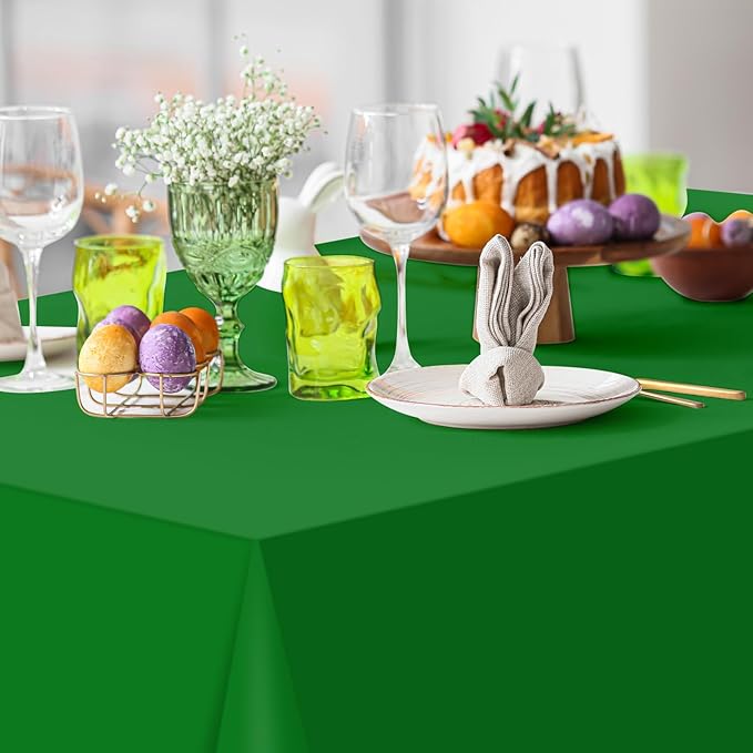 MASHAN 6 Pack Christmas Tablecloth Bulk, Red White Green Disposable Tablecloths, Rectangle Italy Theme Table Covers for Christmas Family Gathering Dining and Italian Party Decoration,54 x 108 Inch