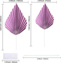 Paper Palm Fan Cake Toppers Palm Leaf Fan Cake Topper Palm Spear, 6Pcs