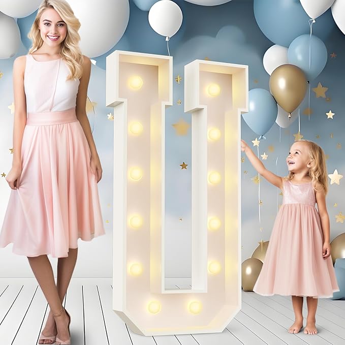 Decorative Sign Light Up Letters and Numbers, 4 ft, USB or Battery Powered
