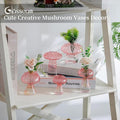 Mushroom Plant Propagation Stations: Glass Terrarium Jar Set – Pink