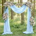 Elegant Arch Draping Fabric Outdoor 1 Panel, 29" × 20Ft – Light Blue