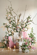 Flower Garland, Sweetheart Table Decor, 6FT Eucalyptus & Rose