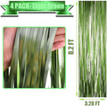 Foil Fringe Curtain Backdrop, 4 Pack – Light Green