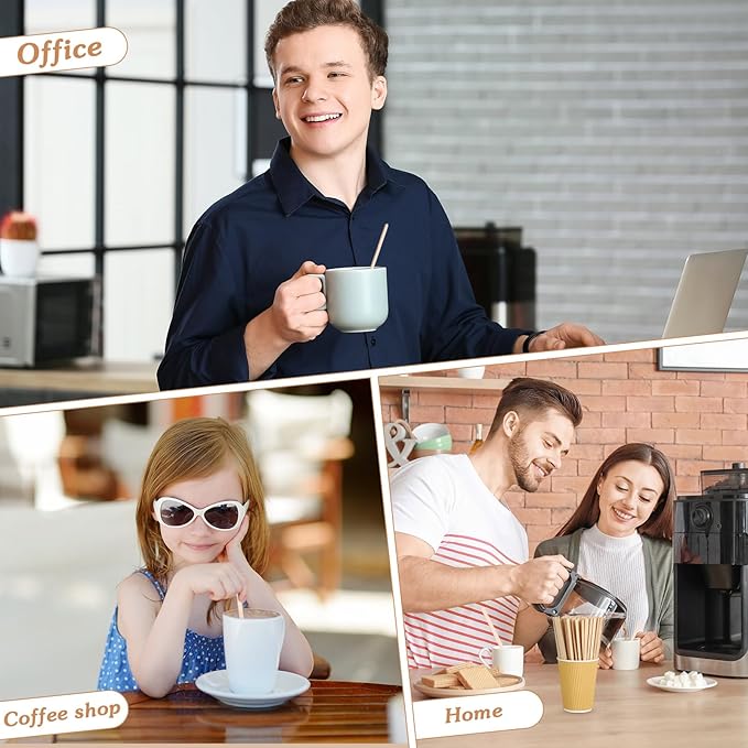 Drink Stirrers: 5000 Disposable Birch Wood Coffee Sticks, 7 Inch