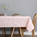 Lux Faux Table Cloth with Slubby Texture Wrinkle Resistant – Linen