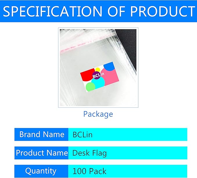 100 Pack USA US Desk Flags,Small Mini American Deluxe Table Flags Set with Stand Base，8.2 x 5.5 inches Miniature Desktop Flag
