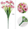 20 Bundles Artificial Flowers for Outdoor Outside Spring Summer
