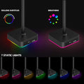 KAFRI RGB Headphone Stand with USB A&C Charger Desk Gaming Headset