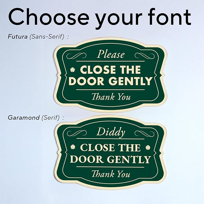 Custom Decorative Outdoor Metal Sign - Personalized Aluminum Driveway Sign, Waterproof, Made In USA - Design 3 Forest Green 10x7 In