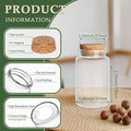 50 Ml Small Glass Bottles with Cork, 10 pcs, Jars with Cork Lids(1.69