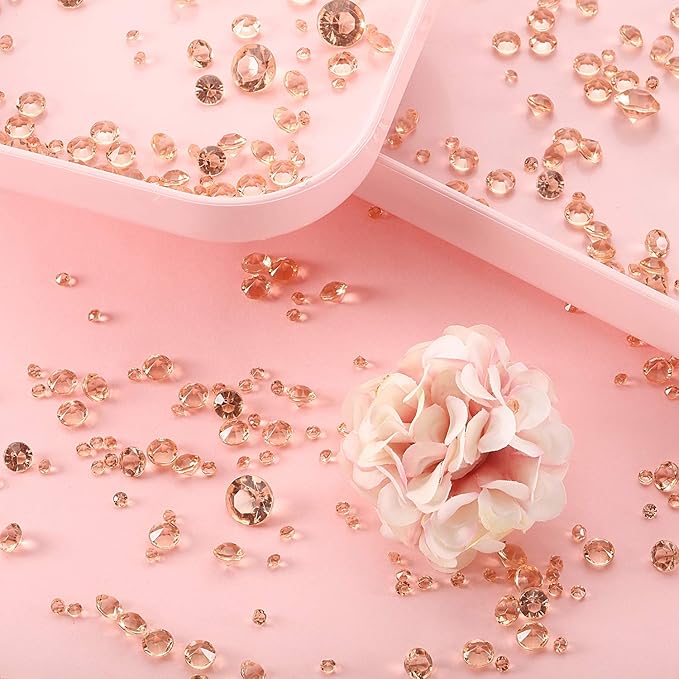 10000 Clear Wedding Table Scatter Crystals Acrylic Diamonds Rhinestones for Table Centerpiece Decorations Bridal Shower Decorations Vase Beads