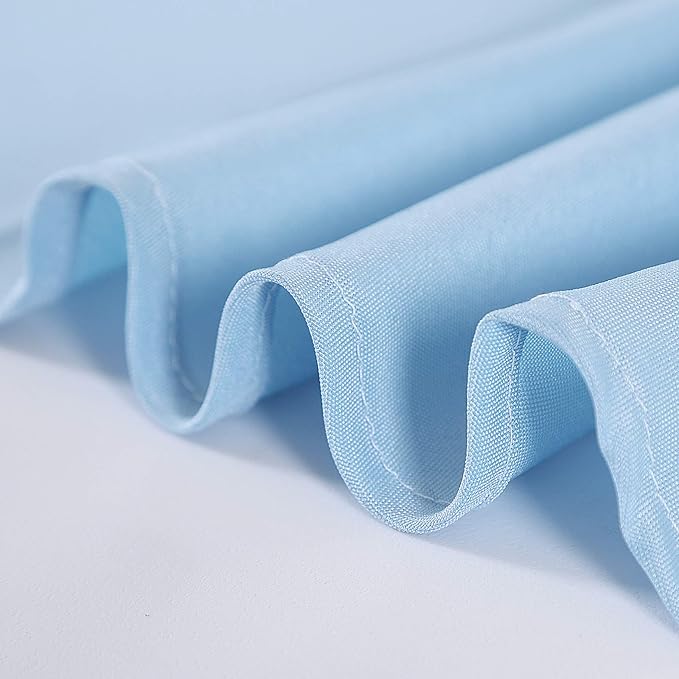 Rectangle Tablecloth 60x102 inch Washable Polyester Fabric Table Cloth for Wedding Party Dining Banquet Decoration（60x102, Blue Mist）