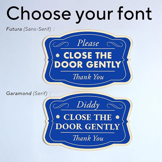 Custom Decorative Outdoor Metal Signs - Personalized Aluminum Signs, Design 3 Blue Steel, 10x7 In, Waterproof, Made In USA