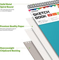 School Supplies Sketch Book for High College Teacher Student, 9" X 12"