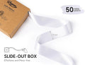 Satin Ribbon 1-1/ Yards Double-Faced Hair Ribbons, 2 Inch X 50 – White