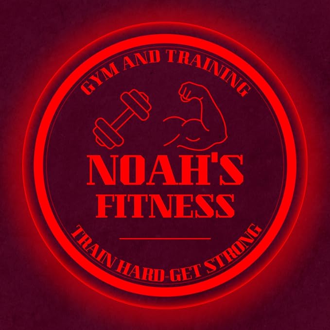 Custom Gym LED Sign – Personalized Color Changing Acrylic Wall Decor for Home Gym, Workout Room, or Man Cave (Gym, 20 INCHES)