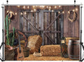 Western Backdrop Rustic Vintage Barn Backdrop Western Themed Party