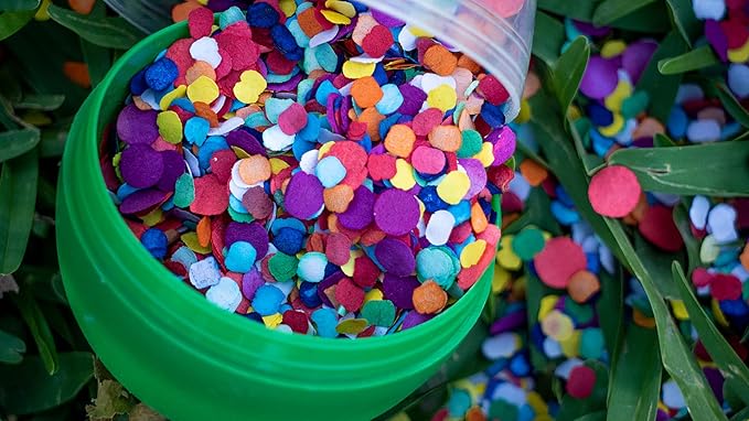 Confetti in Multicolor Recycled Paper, 425 g Jumbo Bag