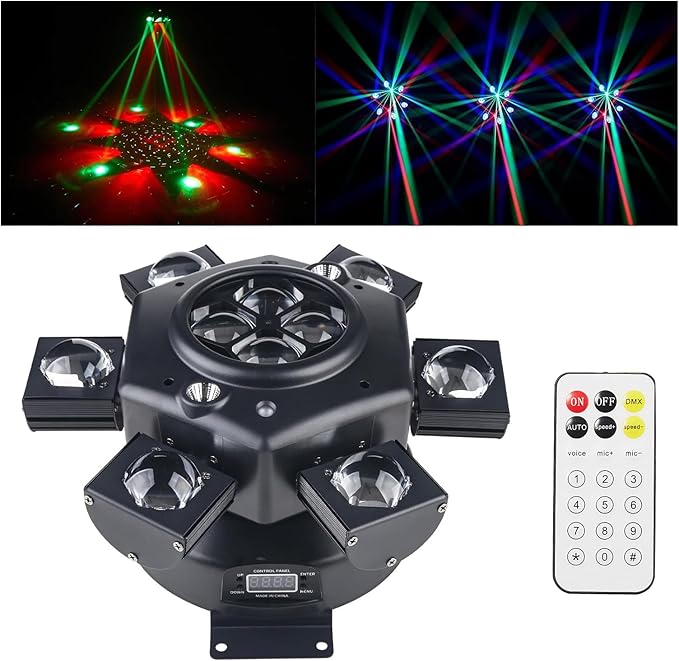 Stage Light, 150W RGBW LED Moving Head, Sound Activated