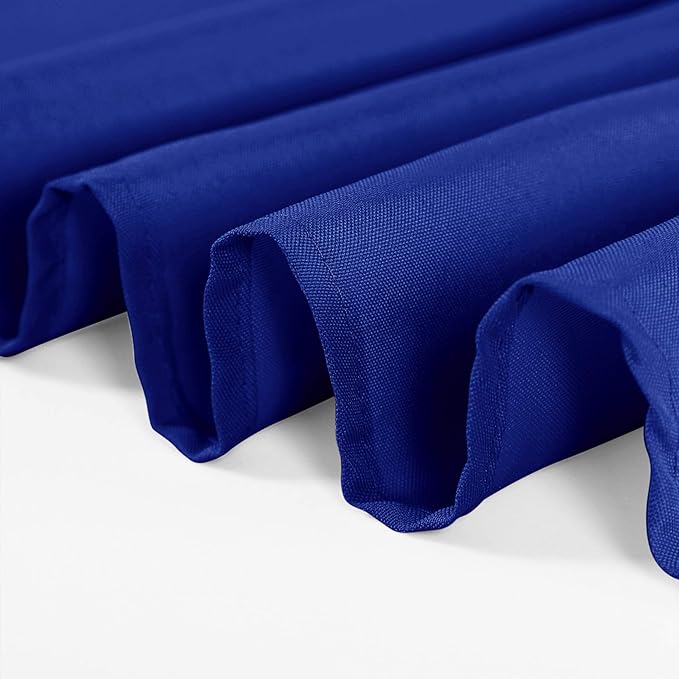 70 inch Round Tablecloth Washable Polyester Table Cloth Decorative Table Cover for Wedding Party Dining Banquet（70 inch,Roya Blue）