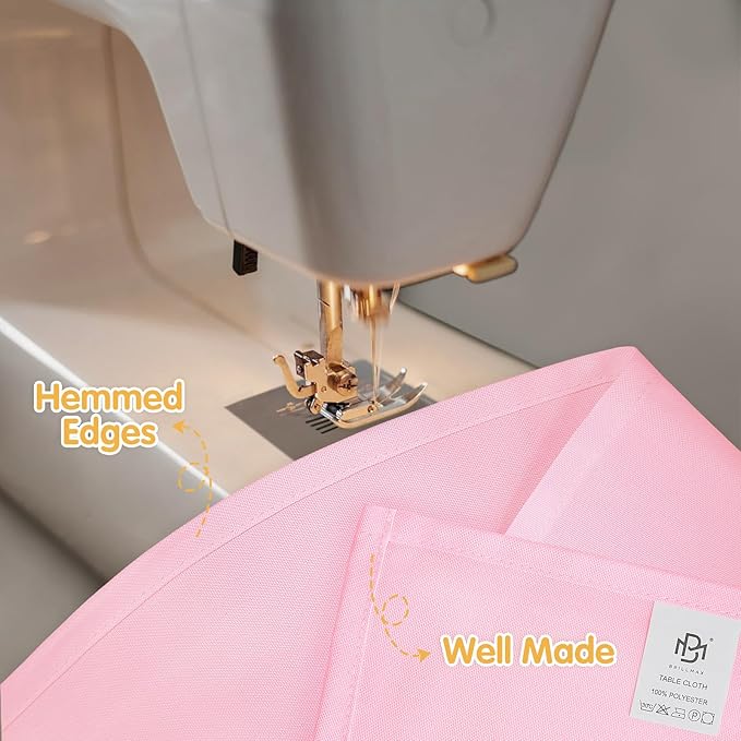 Tablecloths: Pink Polyester, 10 Pack, 60 x 102 in Rectangle