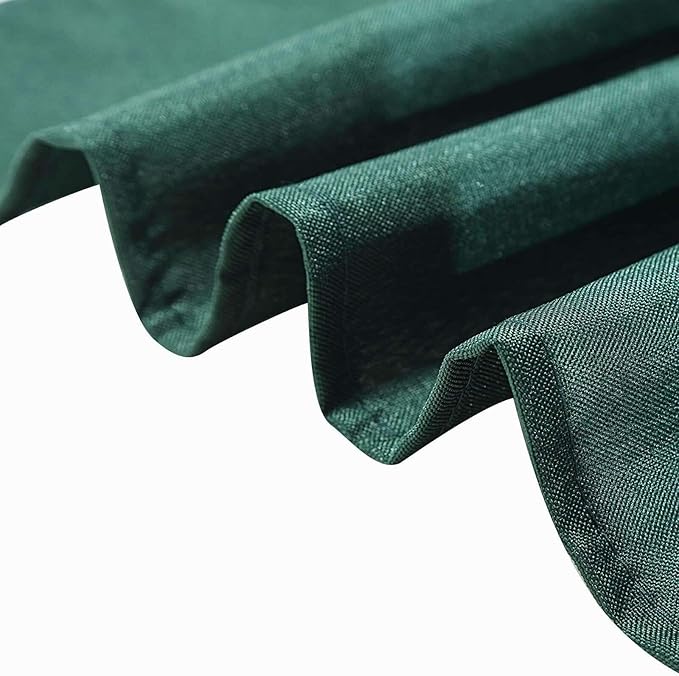 Efavormart 90" Hunter Emerald Green Wholesale Linens Polyester Square Linen Tablecloth for Kitchen Dining Wedding Birthday Party