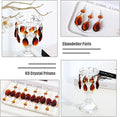 Crystal Prisms Chandelier Amber Ornament Pendants Rainbow Maker, 10pcs