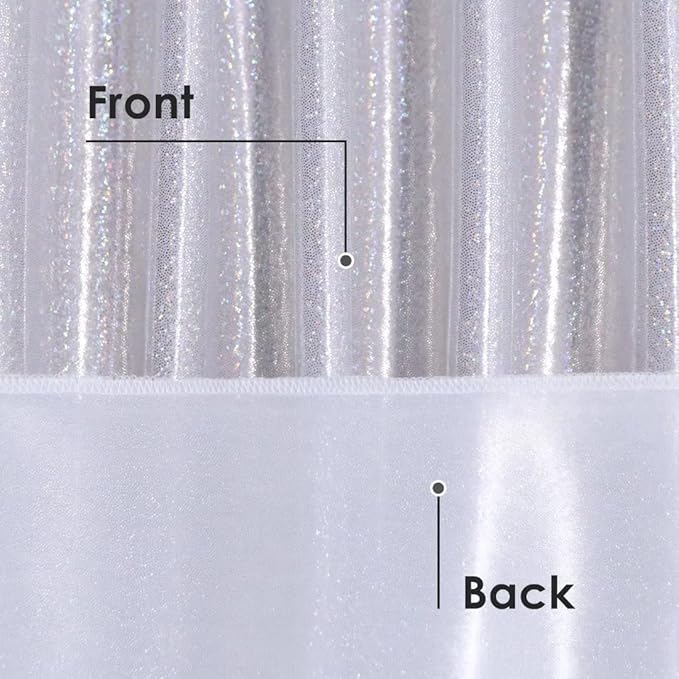 Fitable Silver Sequin Tablecloth for Parties 60x84 Inch - Sparkle Glitter Table Cloth Laser Rectangle Table Cover Overlay for Wedding Baby Shower Ceremony Birthday Cake Table Holiday Banquet