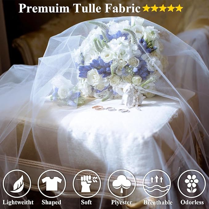 108 Inch 25 Yards Black Tulle Fabric Roll, Extra Large Matte Tulle Netting Bolt for Wedding Ceiling Drapes Arch Banquet Party Decorations Tutu Skirt Baby Shower DIY Crafts Gift Wrapping (Black)