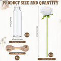 10 Set Dried Pampas Grass Centerpiece for Wedding 10 Glass Jars – Clear