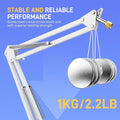 Boom Arm Microphone Stand: Adjustable Metal Suspension Mic Boom Arm