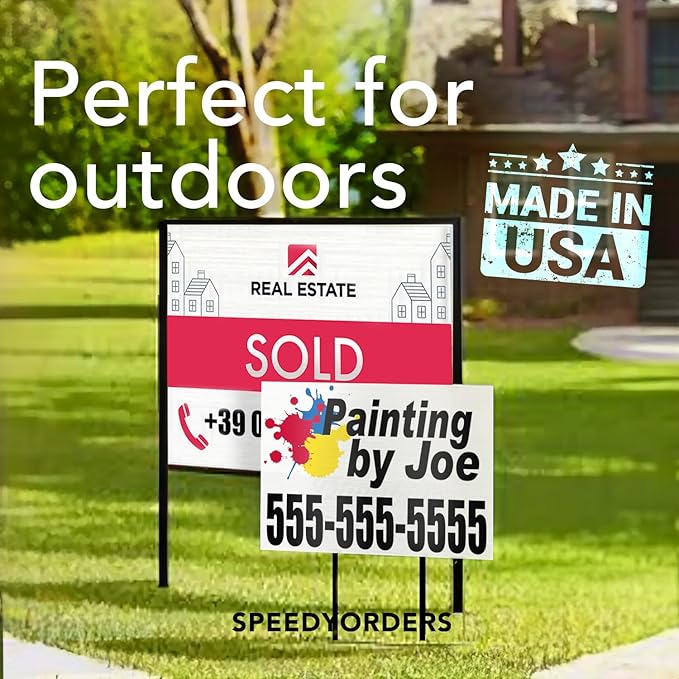 Custom Outdoor Metal & Aluminum Signs, Personalized Business Safety Signs, Waterproof White Aluminum (Black, 24x18 In)