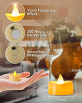 LED Tea Lights Battery Operated, 50 Pack